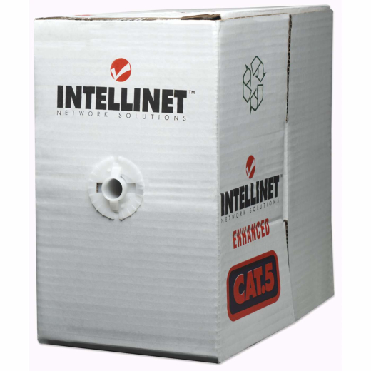 INTELLINET Installationskabel AWG 23 U/UTP Cat6 305m CCA gr