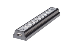 MANHATTAN USB-HUB 10-Port USB 2.0 Desktop Hub schwarz