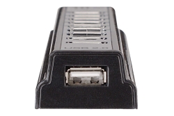 MANHATTAN USB-HUB 10-Port USB 2.0 Desktop Hub schwarz