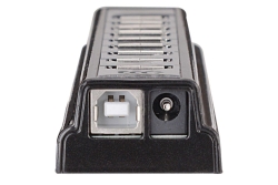 MANHATTAN USB-HUB 10-Port USB 2.0 Desktop Hub schwarz