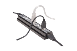 MANHATTAN USB-HUB 10-Port USB 2.0 Desktop Hub schwarz