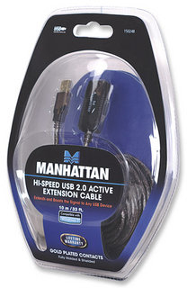 MANHATTAN USB-Repeater Kabel USB 2.0 A -> A St/Bu 10.00m Bli