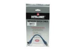 INTELLINET Patchkabel RJ45 U/UTP Cat5e 0.5m Hebelschutz blau