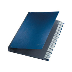 5924 Pultordner A-Z - 24 Fächer, PP, blau