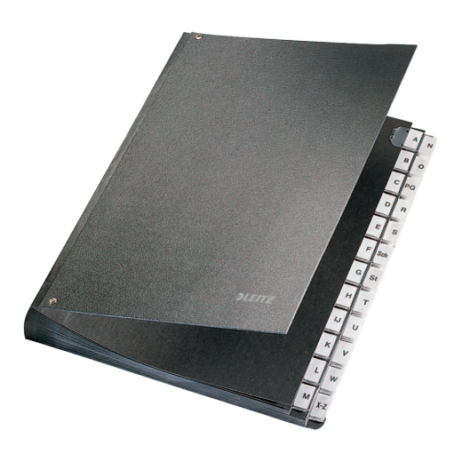 5824 Pultordner A-Z - 24 Fächer, Hartpappe, schwarz