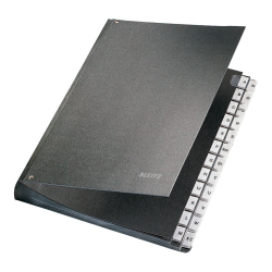 5824 Pultordner A-Z - 24 Fächer, Hartpappe, schwarz