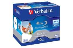 Bluray Verbatim 50GB 10pcs Jew.C 6x Wide printable No ID