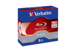 Bluray Verbatim 50GB 5pcs JewelC. 2x White Blue