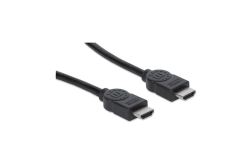 MANHATTAN HDMI-Kabel Ethernet A -> A St/St 10.00m ARC...