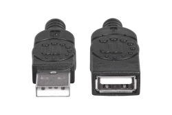 MANHATTAN USB Kabel A -> A St/Bu 1.80m schwarz Verl.