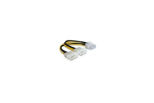 DELOCK Stromkabel 2x Molex 4pin St -> PCI Express 8pin inter