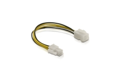 DELOCK Stromkabel P4 4pol -> P4 4pol St/Bu 0.15m