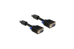 DELOCK VGA-Kabel D-Sub15 -> D-Sub15 St/St 1.00m schwa