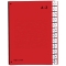 Pultordner Color-Einband - Tabe A - Z, 24 Fächer, rot