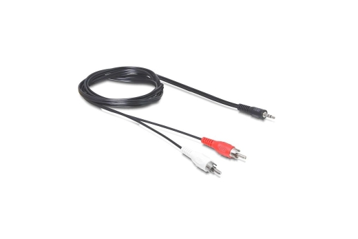 DELOCK Audiokabel 3,5mm stereo -> 2x Cinch St/St 5.00m