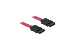 DELOCK SATA-Kabel SATA -> SATA St/St 0.30m rot