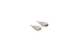DELOCK Seriell-Verl. D-Sub9 -> D-Sub9 St/Bu 3.00m grau