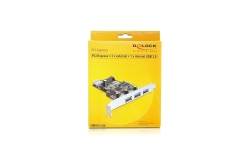 DELOCK PCI Expr Card 3x USB3.0 ext + 1x USB3.0 int +LowProfi