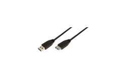 Logilink USB 3.0 Kabel A -> A St/Bu 1.00m Verl. schwarz
