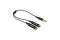 DELOCK Klinkekabel 3,5mm -> 2x 3,5mm St/Bu 0.25m schwarz