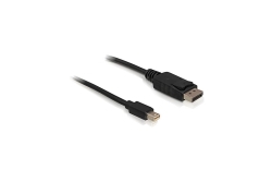 DELOCK Displayport Kabel mini DP -> DP St/St 1.00m sw 4K