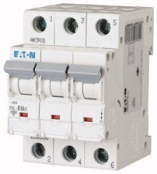 EATON ELECTRIC Leitungsschutzschalter, Automat PXL-B16/3...