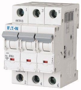 EATON ELECTRIC Leitungsschutzschalter, Automat PXL-C16/3 C16A 3polig