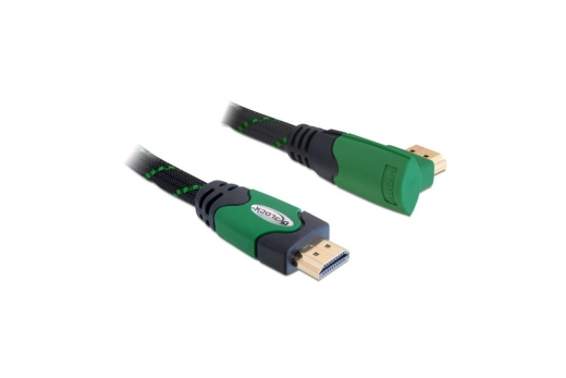 DELOCK HDMI Kabel Ethernet A -> A St/St 3.00m 90° rechts