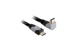 DELOCK HDMI Kabel Ethernet A -> A St/St 5.00m 90°...
