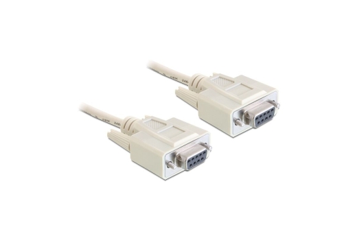 DELOCK Nullmodemkabel D-Sub9 -> D-Sub9 Bu/Bu 5.00m