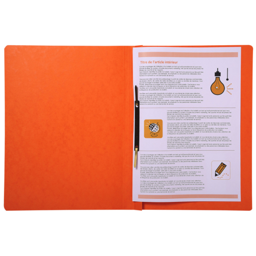 Schnellhefter - A4, 350 Blatt, Colorspan-Karton, 355 g/qm, orange