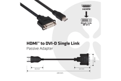 Club3D Adapter HDMI > DVI St/Bu retail