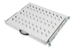 DIGITUS Fachboden 1HE 30x483x385mm bis 25kg grau ausziehbar