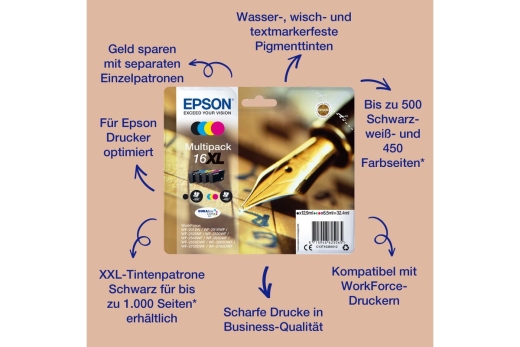 Patrone Epson 16 black T1621