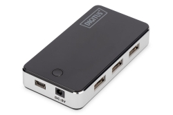 DIGITUS USB-Hub 7-Port 2.0->7xA2.0 m.Netzteil schwarz