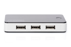 DIGITUS USB-Hub 7-Port 2.0->7xA2.0 m.Netzteil schwarz