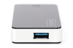 DIGITUS USB-Hub 4-Port 3.0->4xA3.0 m.Netzteil schwarz
