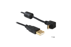 DELOCK USB Kabel A -> Micro-B 90° St/St 1.00m sw