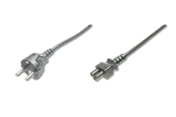 DIGITUS Anschlusskabel CEE 7/7 (Typ-F) -> C5 St/Bu...