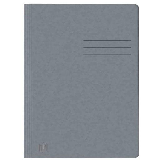 Schnellhefter TOP FILE+ - A4, Karton 390g/qm, kfm. und Amtsheftung, grau