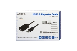 Logilink USB Kabel A -> A St/Bu 10.00m Verl. schwarz