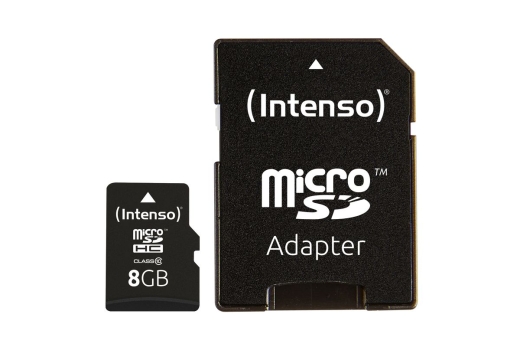 Intenso SD MicroSD Card 8GB Class10 inkl. SD Adapter