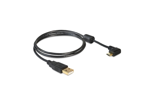 DELOCK USB Kabel A -> Micro-B 90° St/St 1.00m sw