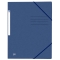 Eckspannmappe TOP FILE+ - A4, 390 g/qm, Karton, Gummizug, dunkelblau