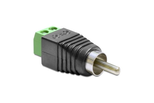 DELOCK Adapter Terminalblock 2Pin -> Cinch Stecker