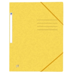 Eckspannmappe TOP FILE+ - A4, 390 g/qm, Karton, Gummizug,...