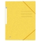 Eckspannmappe TOP FILE+ - A4, 390 g/qm, Karton, Gummizug, gelb