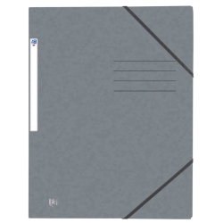 Eckspannmappe TOP FILE+ - A4, 390 g/qm, Karton, Gummizug,...