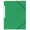 Eckspannmappe TOP FILE+ - A4, 390 g/qm, Karton, Gummizug, grün