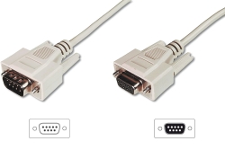 DIGITUS Seriell-Verl. D-Sub9 -> D-Sub9 2.00m St/Bu...